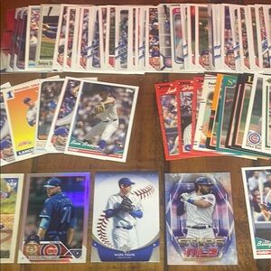Chicago Cubs Baseball Trading Card Collection